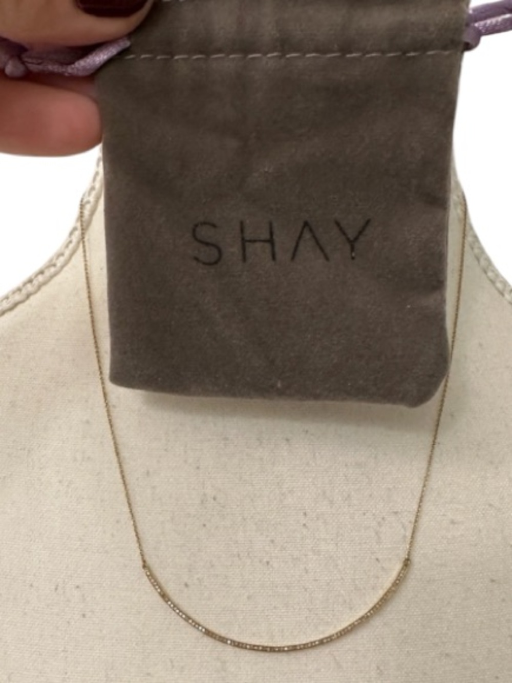 Shay diamond necklace 18k yellow gold